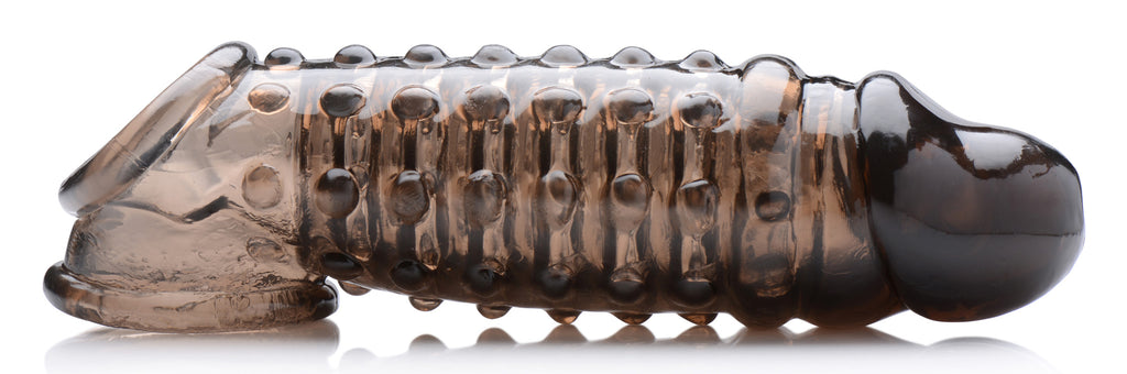 Size Matters 1.5 Inch Penis Enhancer Sleeve - Clear Grey