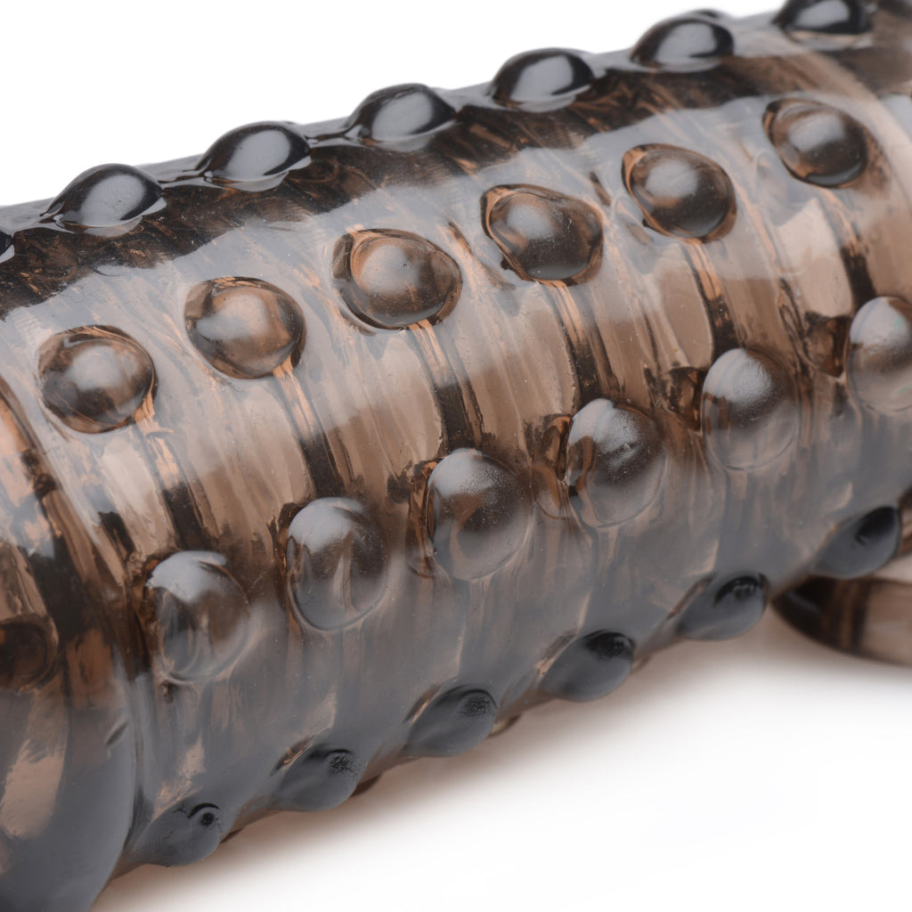 Size Matters 1.5 Inch Penis Enhancer Sleeve - Clear Grey