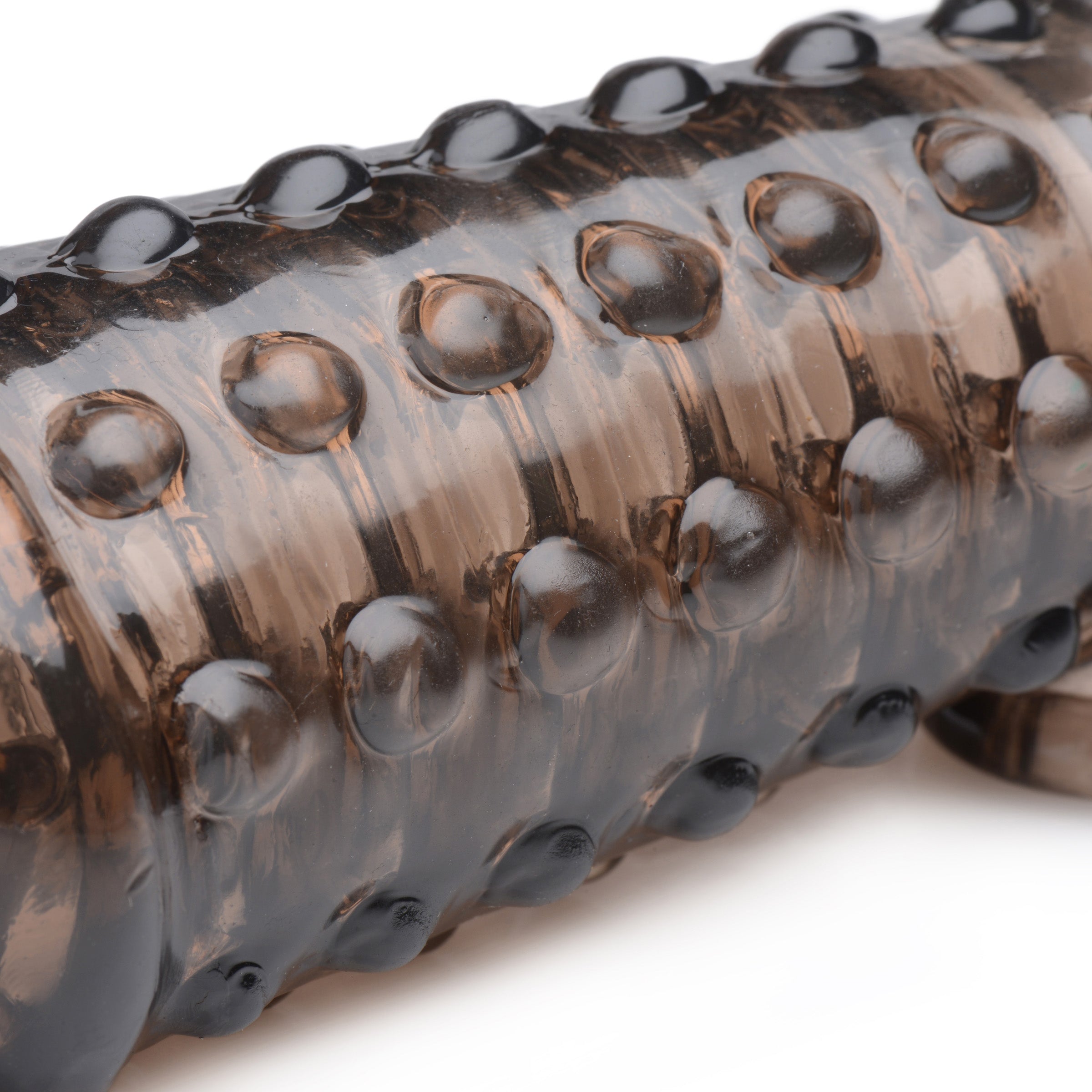 Size Matters 1.5 Inch Penis Enhancer Sleeve - Clear Grey