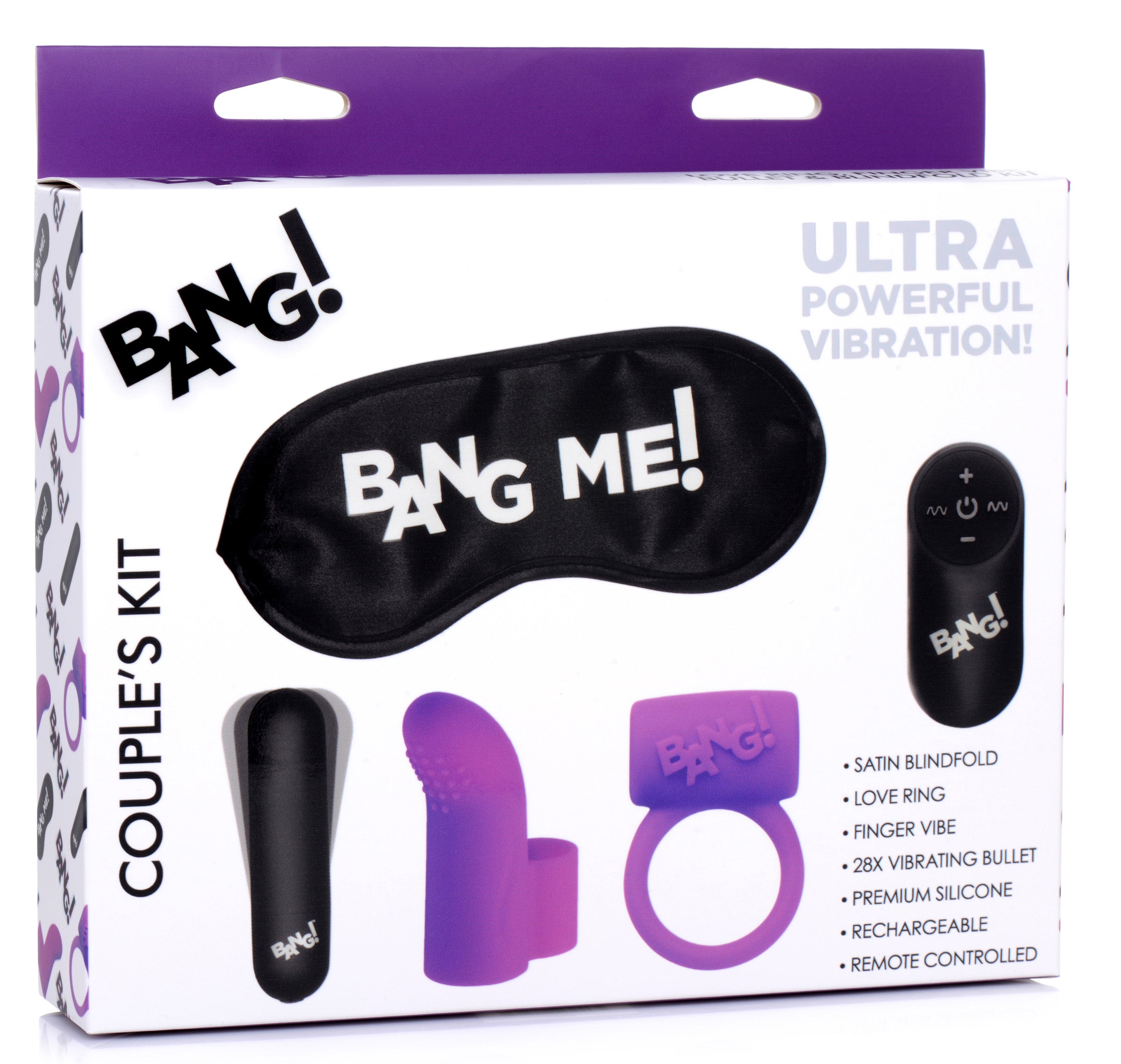Bang! Remote Control Couples Vibe Kit Purple
