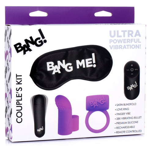 Bang! Remote Control Couples Vibe Kit Purple