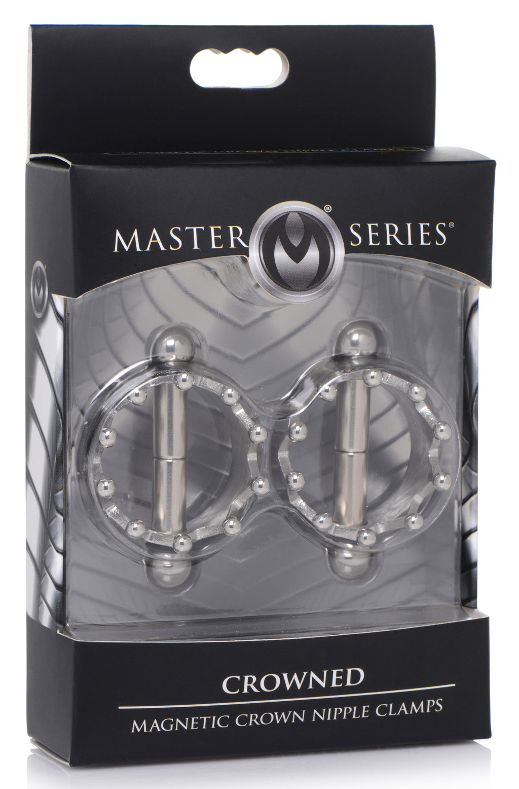 Master Series Crowned Magentic Nipple Clamps Grey
