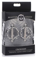 Master Series Crowned Magentic Nipple Clamps Grey