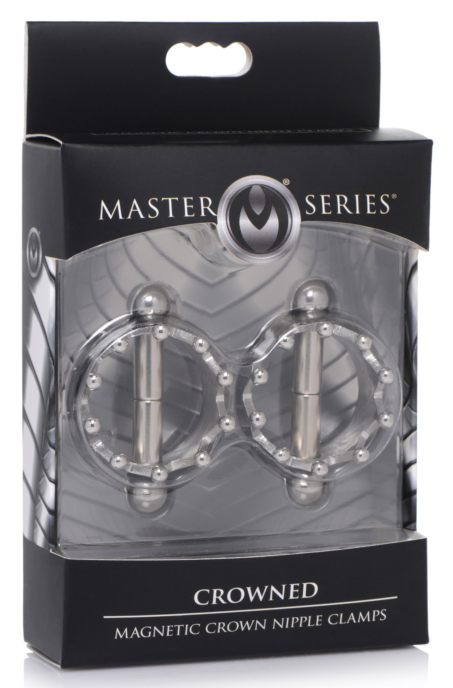 Master Series Crowned Magentic Nipple Clamps Grey