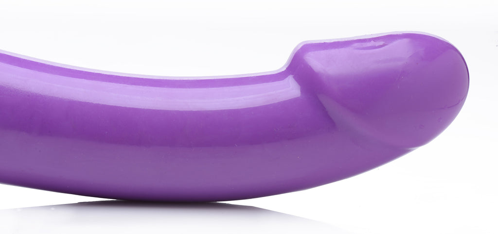 Strap U 7X Revolver 2 Inch Thick Vibrating Strapless Strap-on Purple