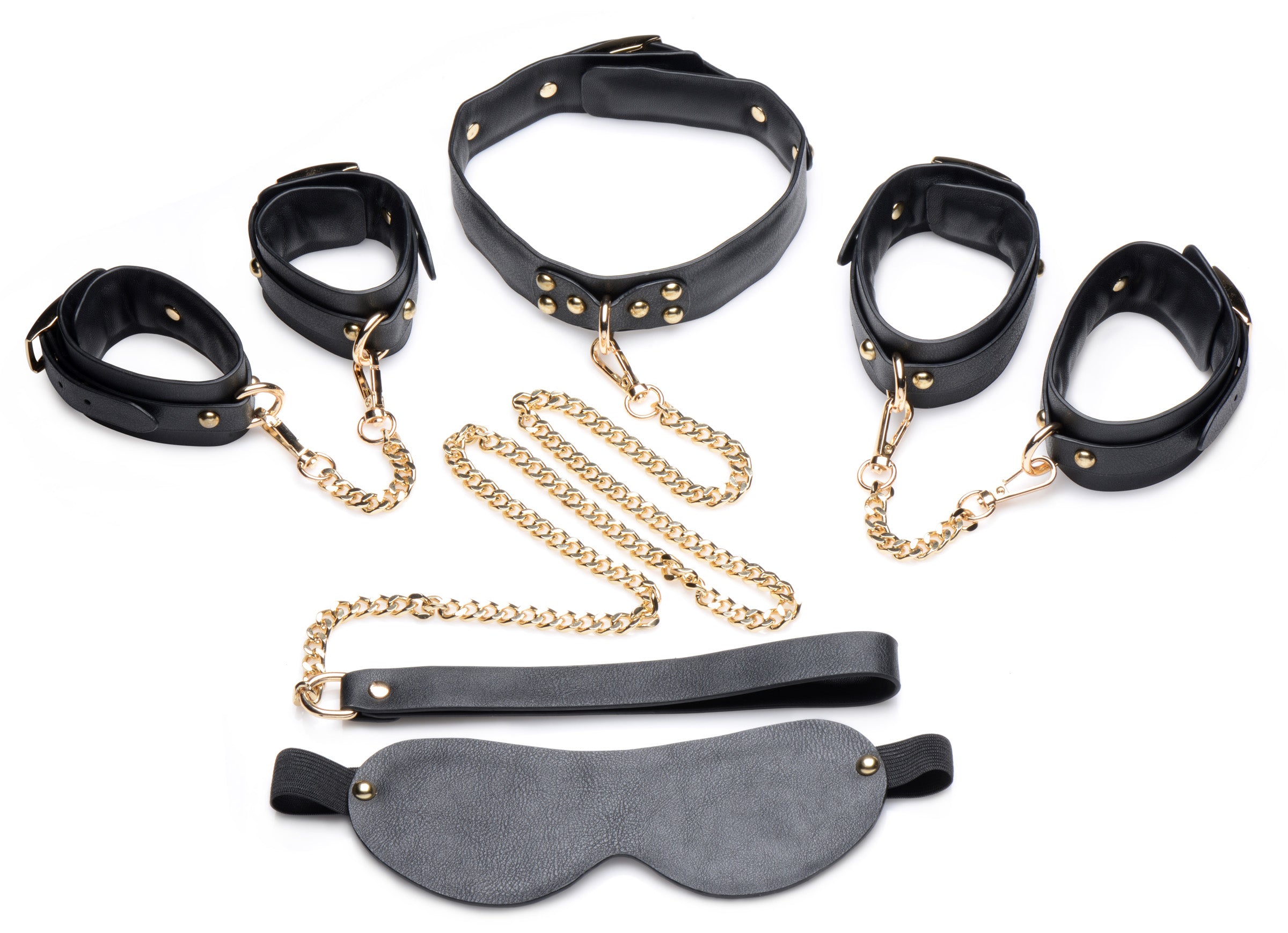 Master Series Gold Submission Bondage Kit Black