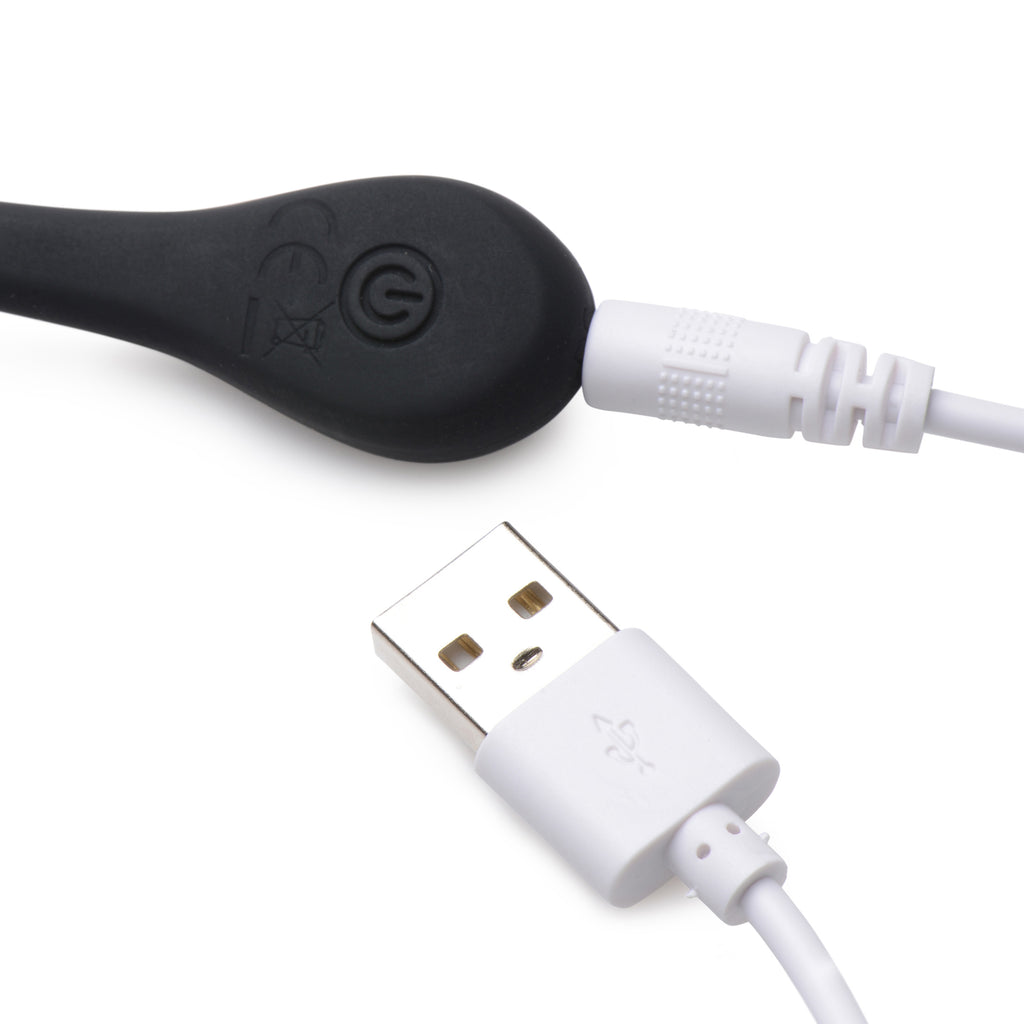 Bang! Remote Control 28X Silicone Plush Egg - Black Black