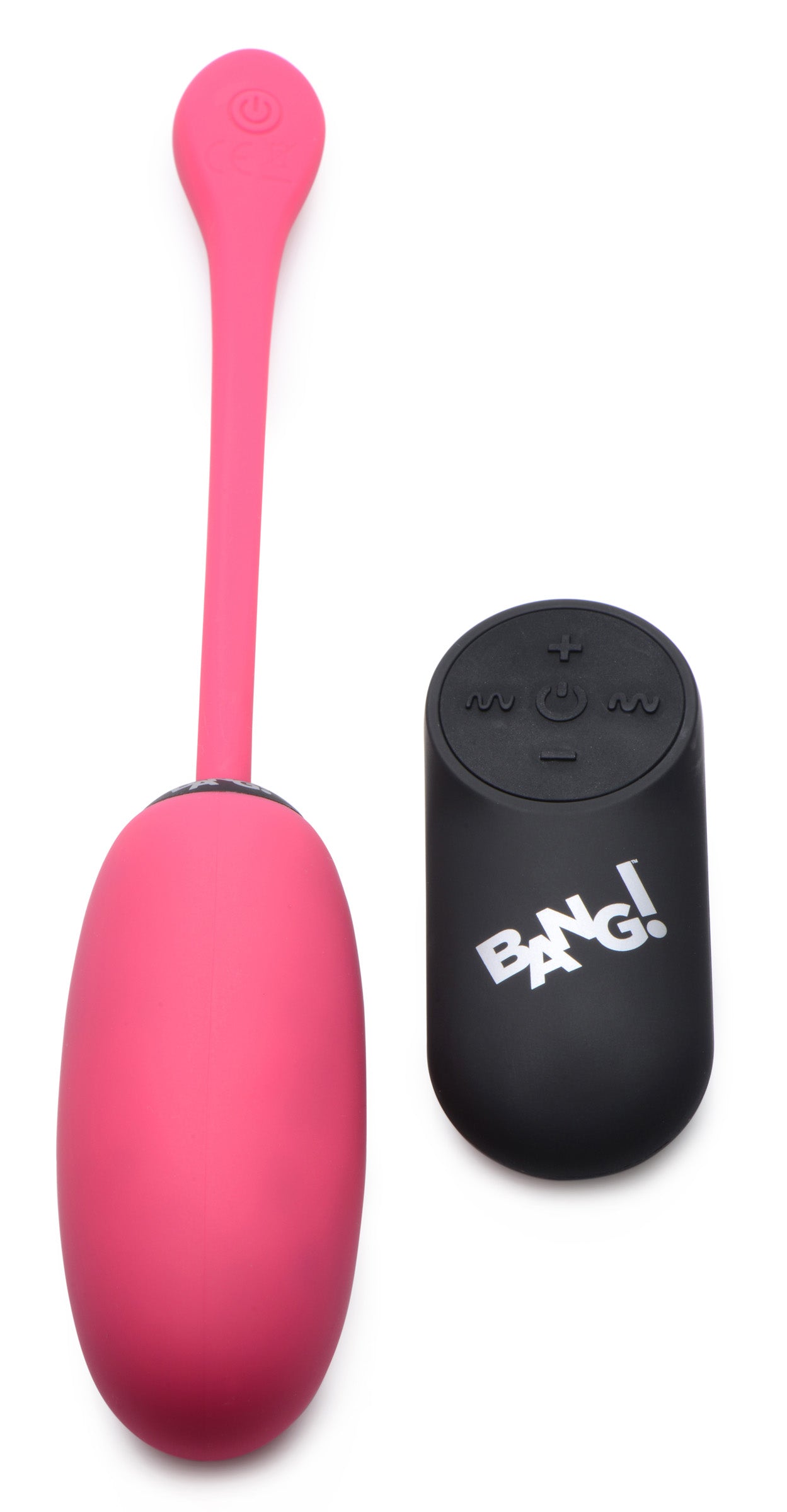 Bang! Remote Control 28X Silicone Plush Egg - Black Pink