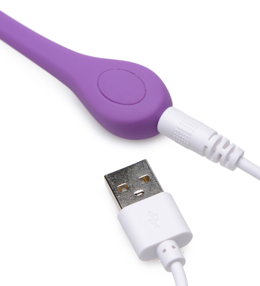 Bang! Remote Control 28X Silicone Plush Egg - Black Purple