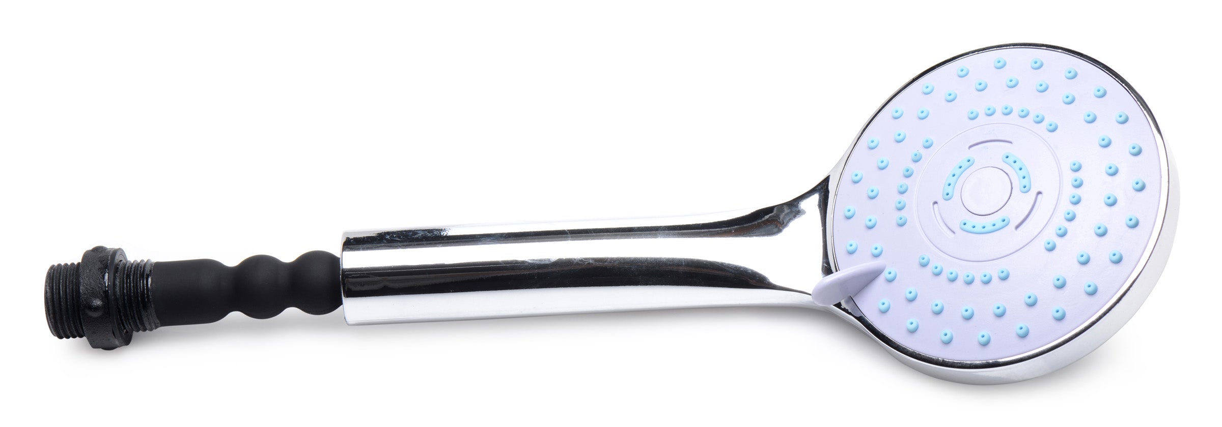 CleanStream Shower Head with Silicone Enema Nozzle Black
