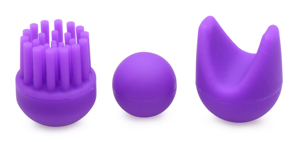Inmi 10X En Pointe Silicone Pinpoint Teaser with Attachments Purple