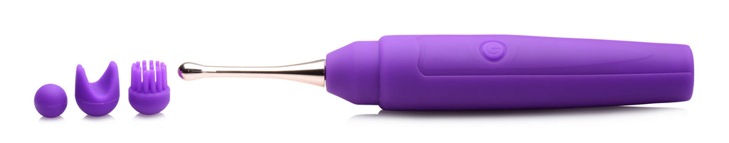 Inmi 10X En Pointe Silicone Pinpoint Teaser with Attachments Purple