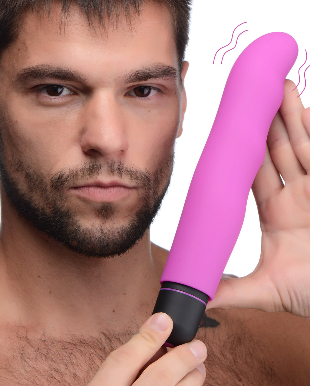 Bang! XL Silicone Bullet and Wavy Sleeve Purple