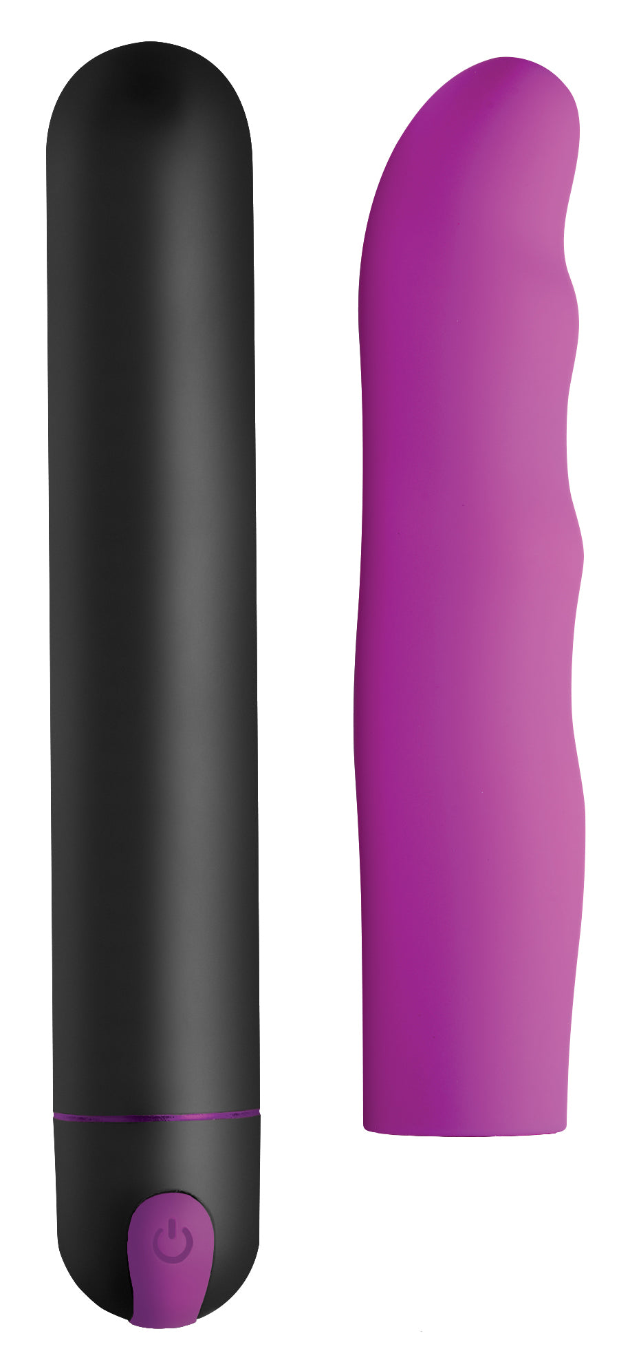 Bang! XL Silicone Bullet and Wavy Sleeve Purple