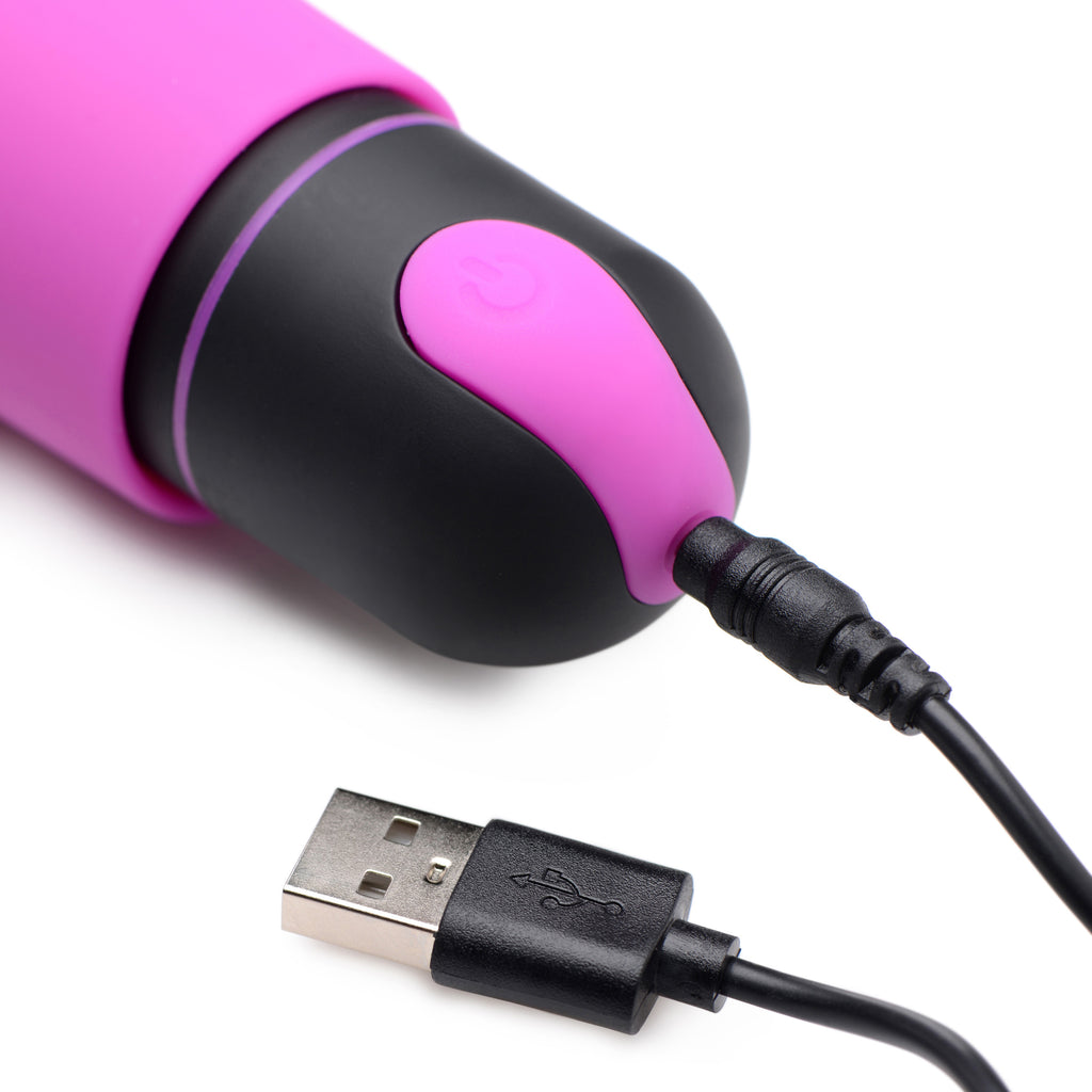 Bang! XL Silicone Bullet and Wavy Sleeve Purple