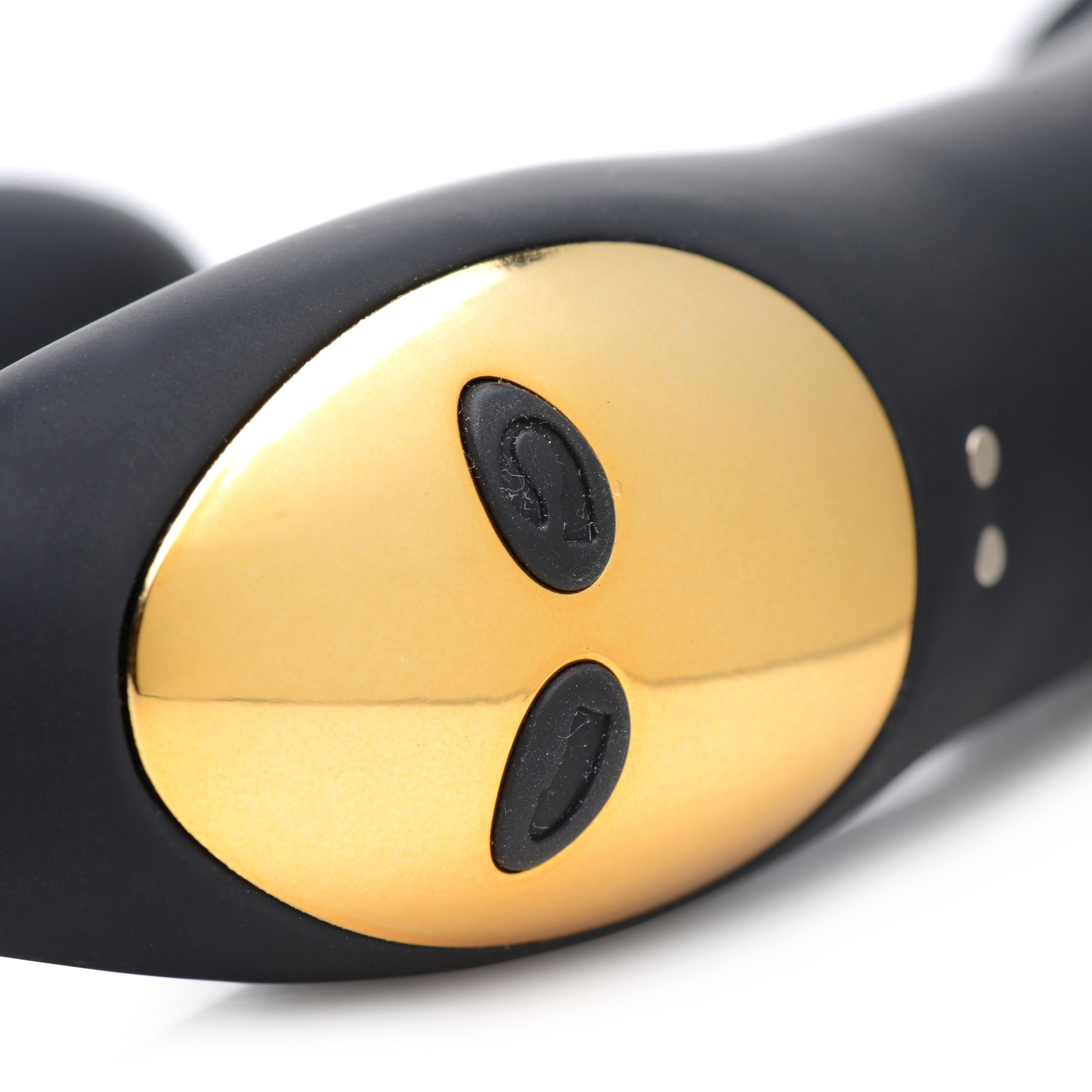 Inmi 10X Pleasure Pose Come Hither Silicone Vibrator with Poseable Clit Stimulator Black