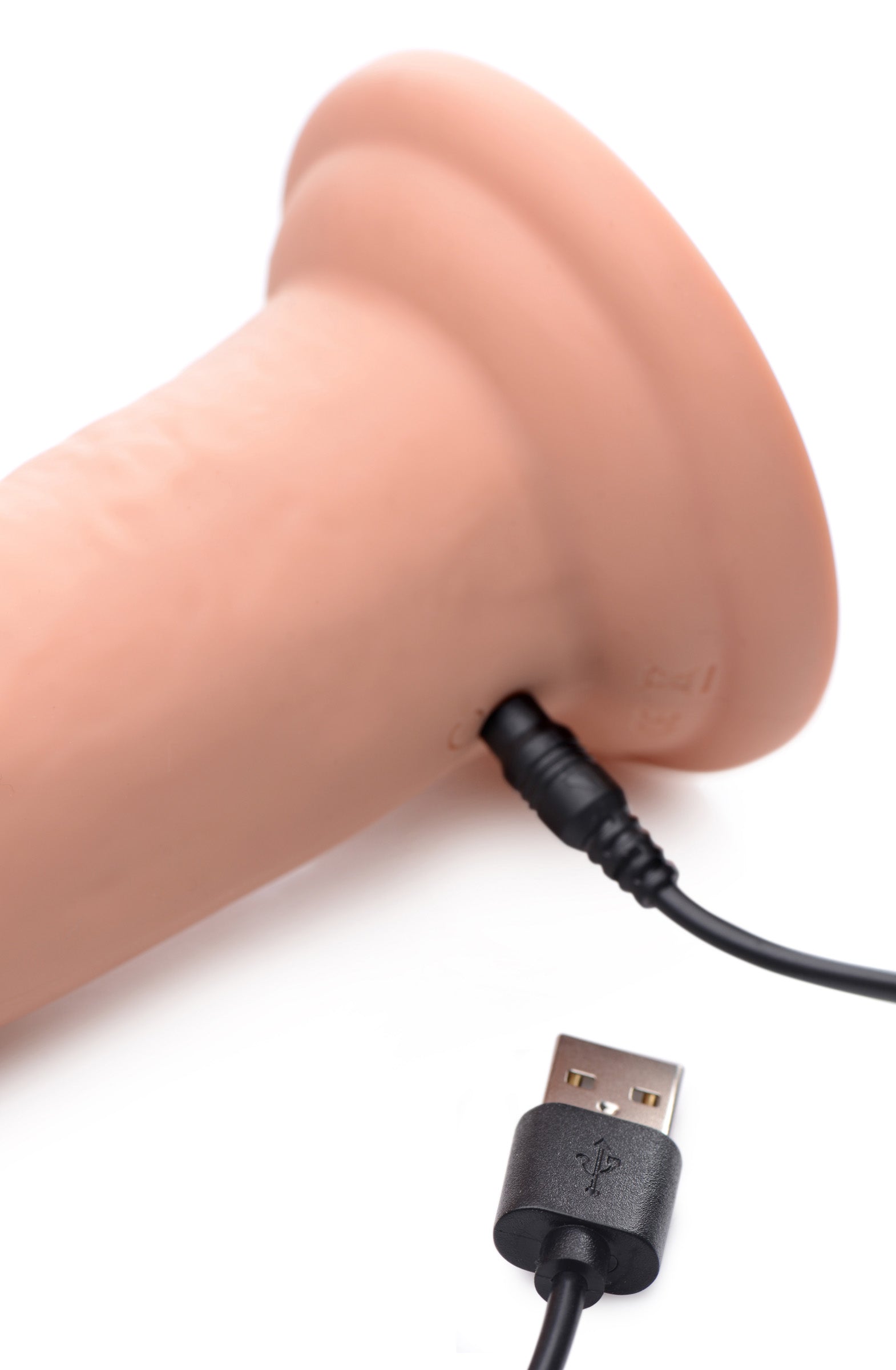 Swell 7X Inflatable and Vibrating Remote Control Silicone Dildo - 7 Inch Flesh