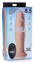 Swell 7X Inflatable and Vibrating Remote Control Silicone Dildo - 8.5 Inch Flesh
