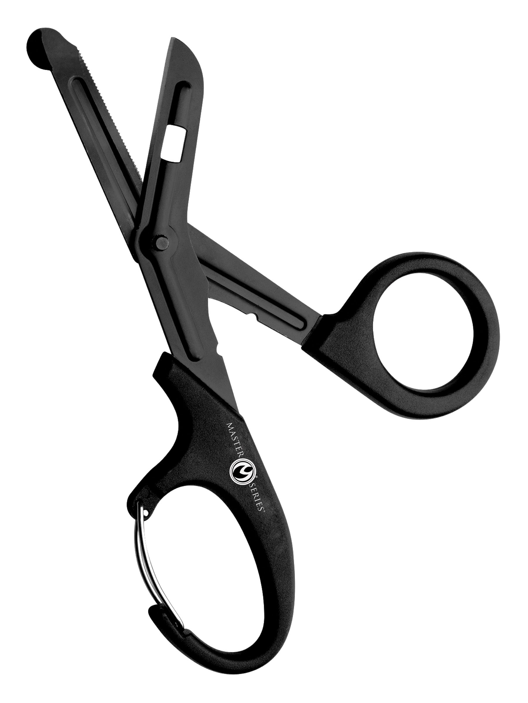 Master Series Snip Heavy Duty Bondage Scissors with Clip Black