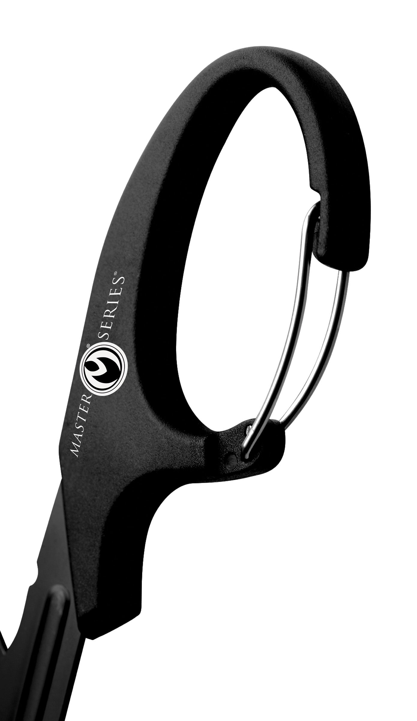 Master Series Snip Heavy Duty Bondage Scissors with Clip Black