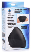 Trinity Men 10X Pleasure Stroke Vibrating Silicone Penis Sleeve Black