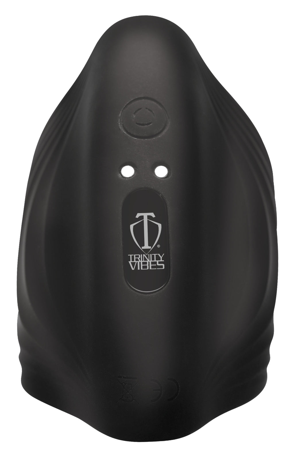 Trinity Men 10X Pleasure Stroke Vibrating Silicone Penis Sleeve Black