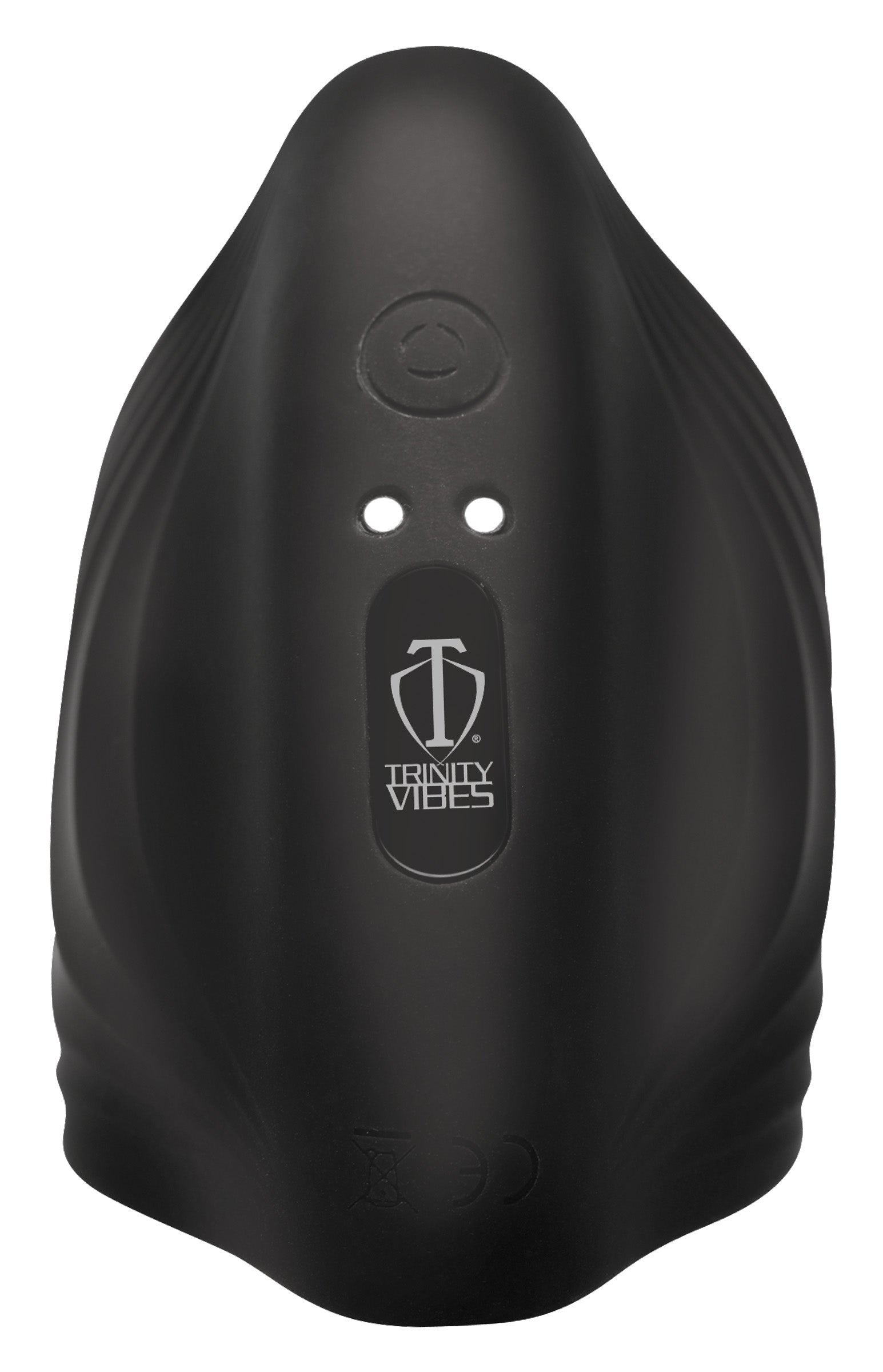 Trinity Men 10X Pleasure Stroke Vibrating Silicone Penis Sleeve Black