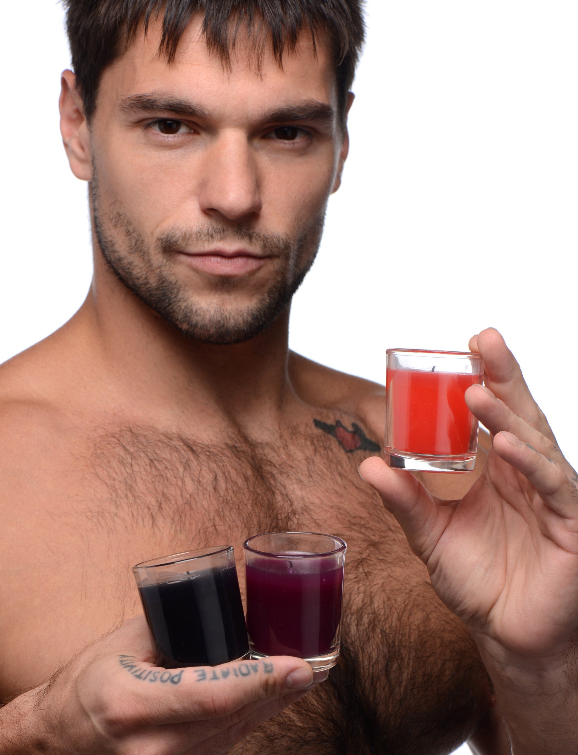 Master Series Flame Drippers Candle Set Designed for Wax Play Black, Purple, Red