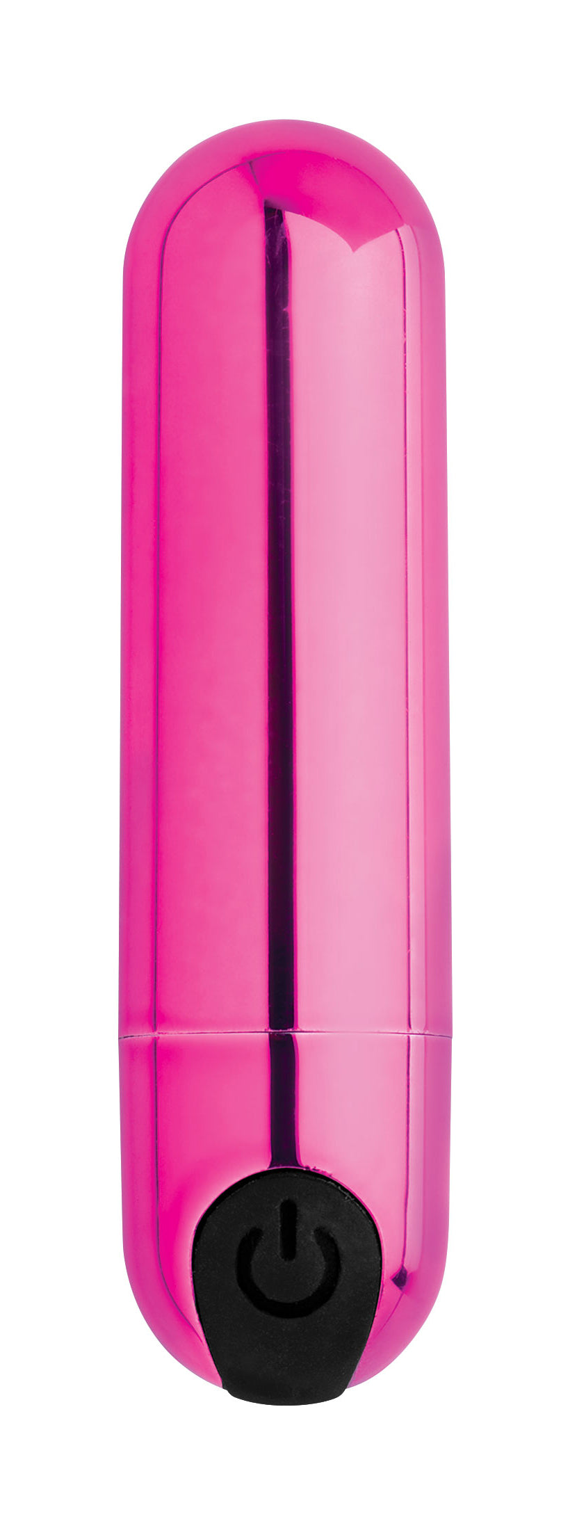 Bang! 10X Rechargeable Vibrating Metallic Bullet - Black Pink