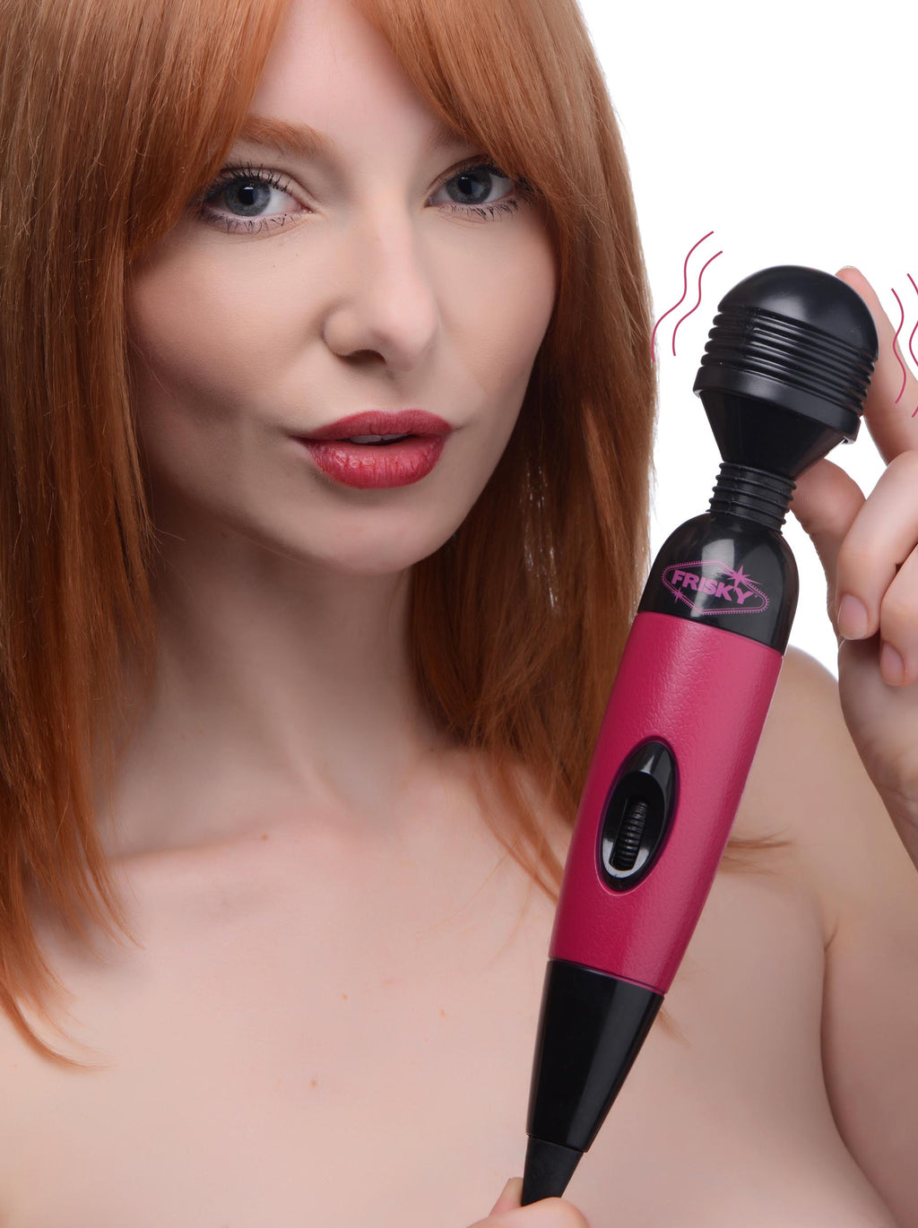 Frisky Playful Pleasure Multi-Speed Vibrating Wand - Pink Pink