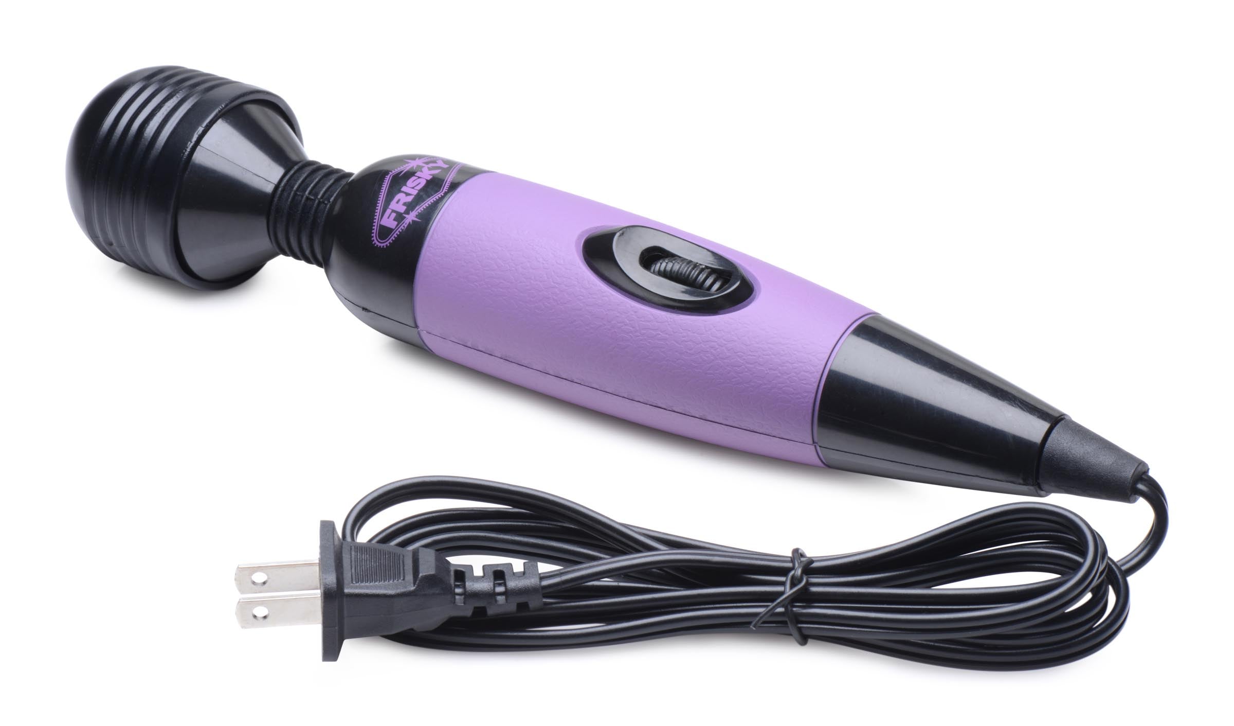 Frisky Playful Pleasure Multi-Speed Vibrating Wand - Pink Purple