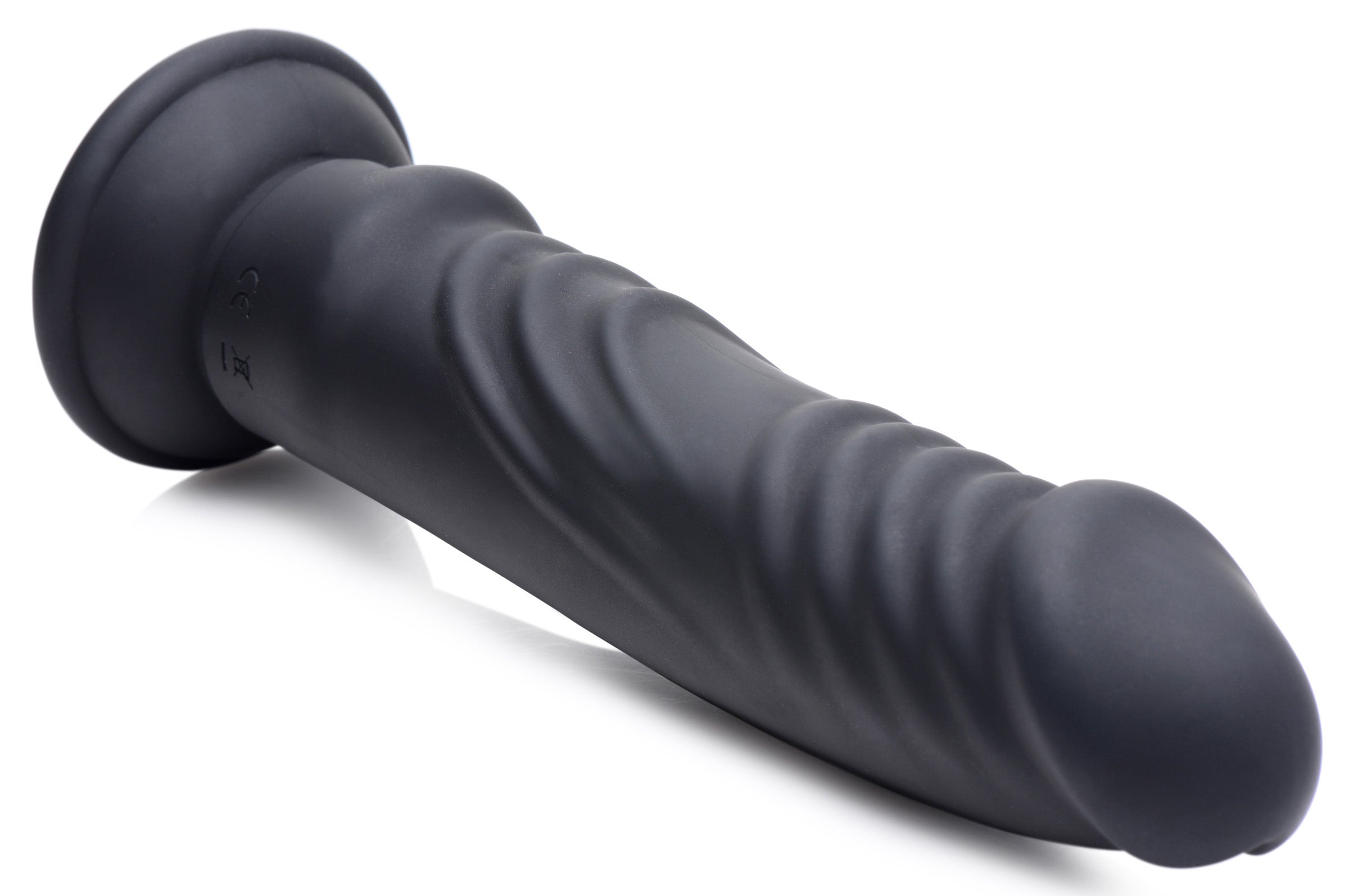 Zeus Electrosex E-Stim Pro 5x Vibrating Dildo with Remote Control Black