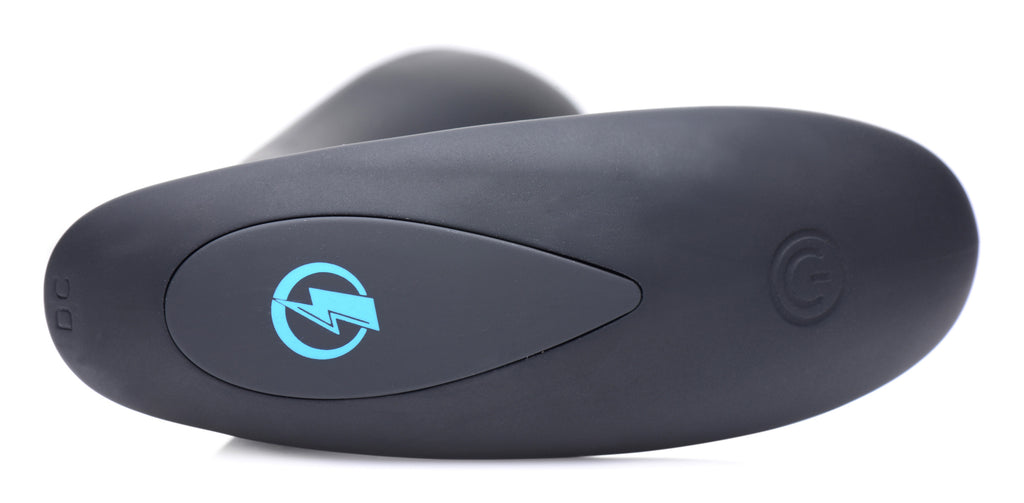 Zeus Electrosex E-Stim Pro Silicone Vibrating Prostate Massager with Remote Control Black