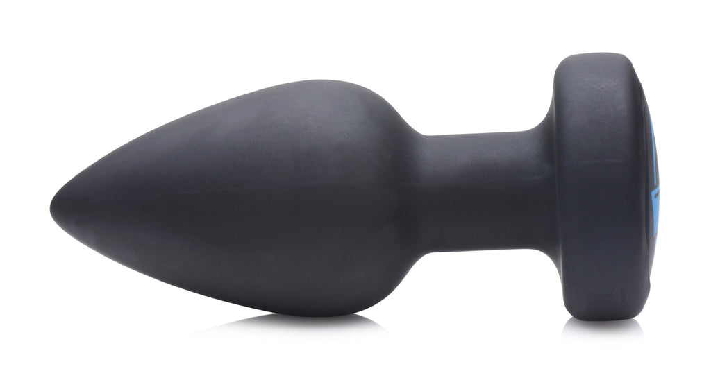 Zeus Electrosex E-Stim Pro Silicone Vibrating Anal Plug with Remote Control Black