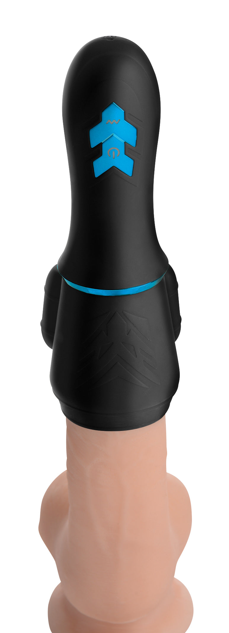 Trinity Men 10X Turbo Silicone Penis Head Pleaser Black