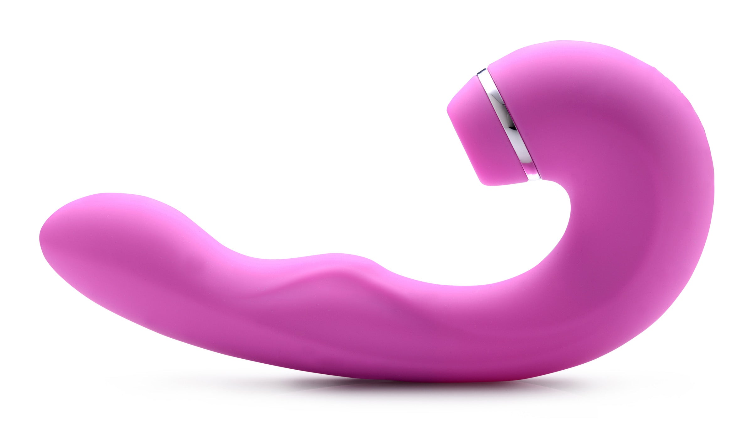 Shegasm Shegasm 5 Star 10X Tapping G-Spot Silicone Vibrator with Suction - Pink Pink