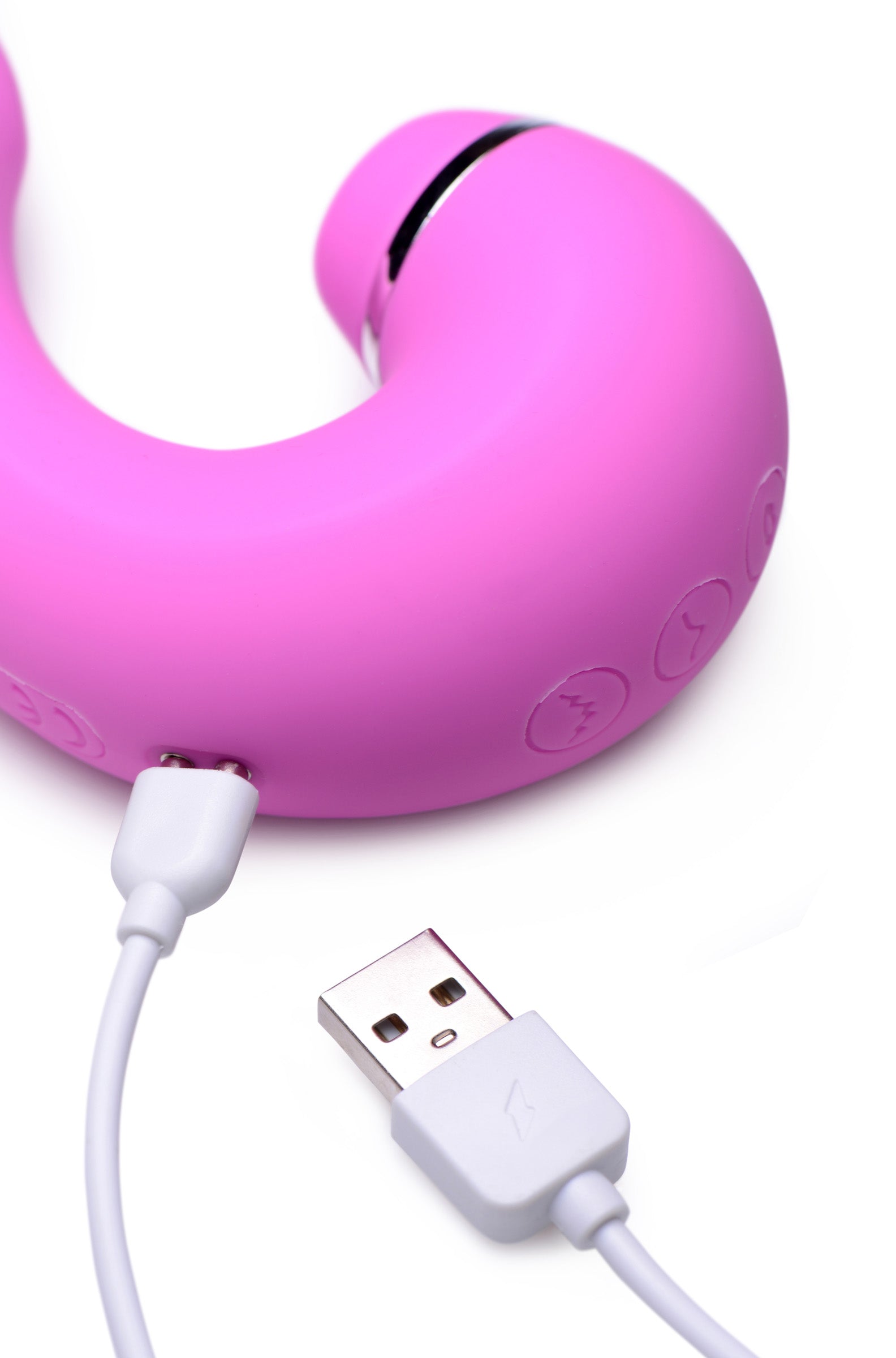 Shegasm Shegasm 5 Star 10X Tapping G-Spot Silicone Vibrator with Suction - Pink Pink