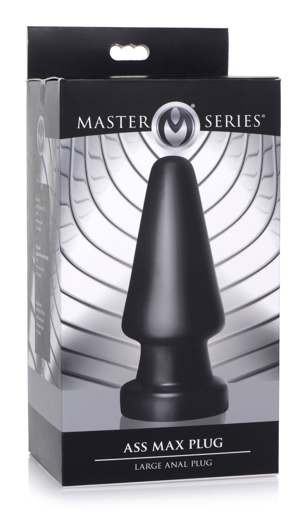 Master Series Ass Max Large Anal Plug Black