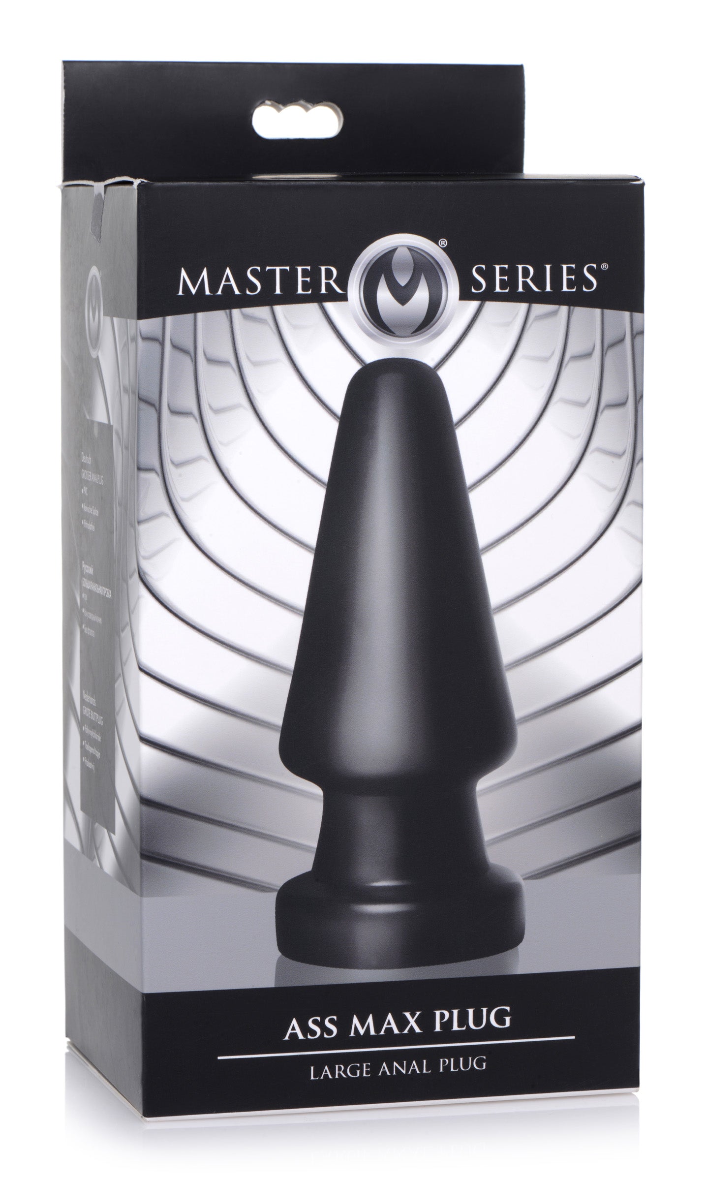 Master Series Ass Max Large Anal Plug Black