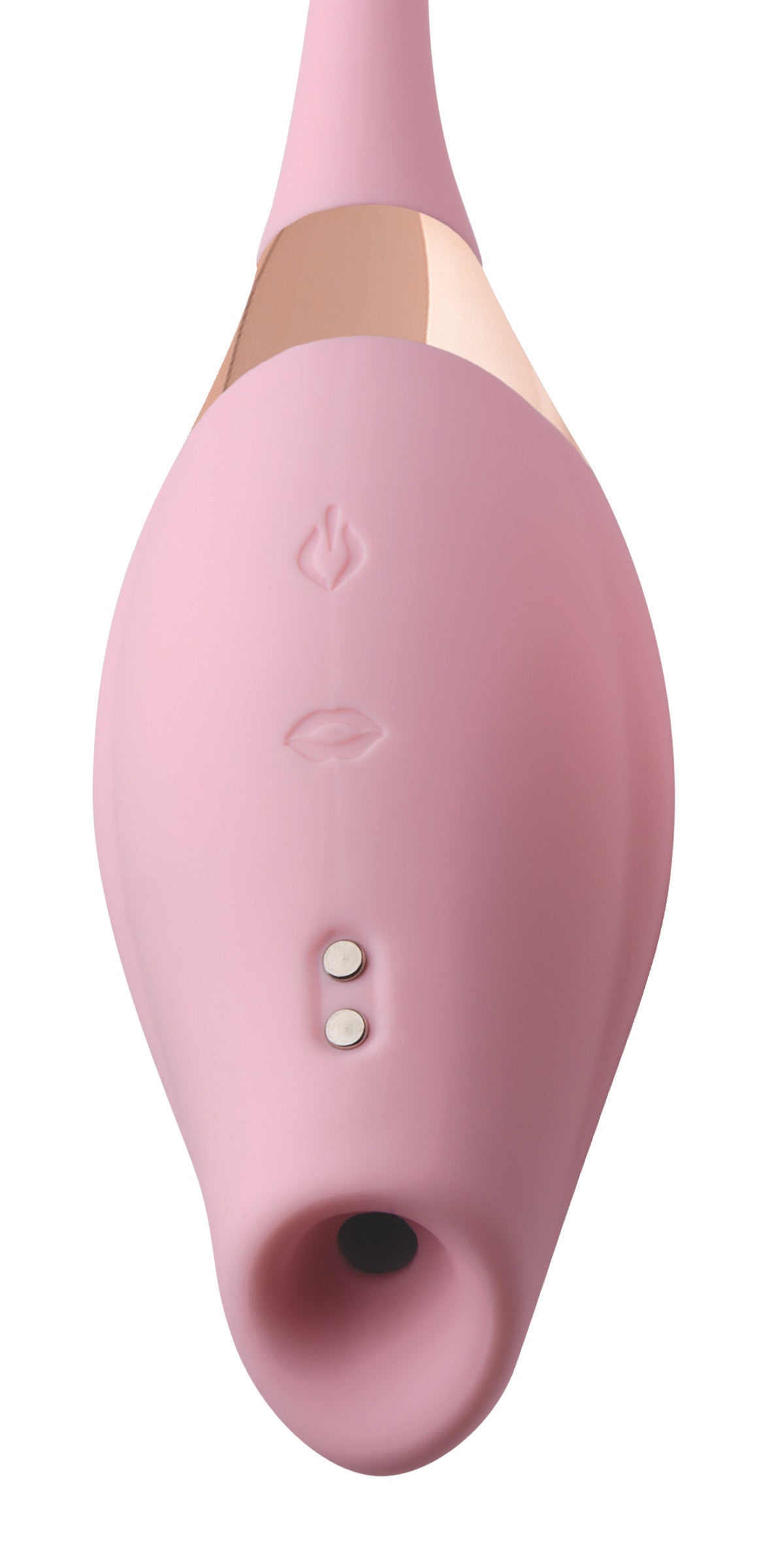 Shegasm Shegasm 8X Tandem Plus Silicone Suction Clitoral Stimulator and Egg Pink