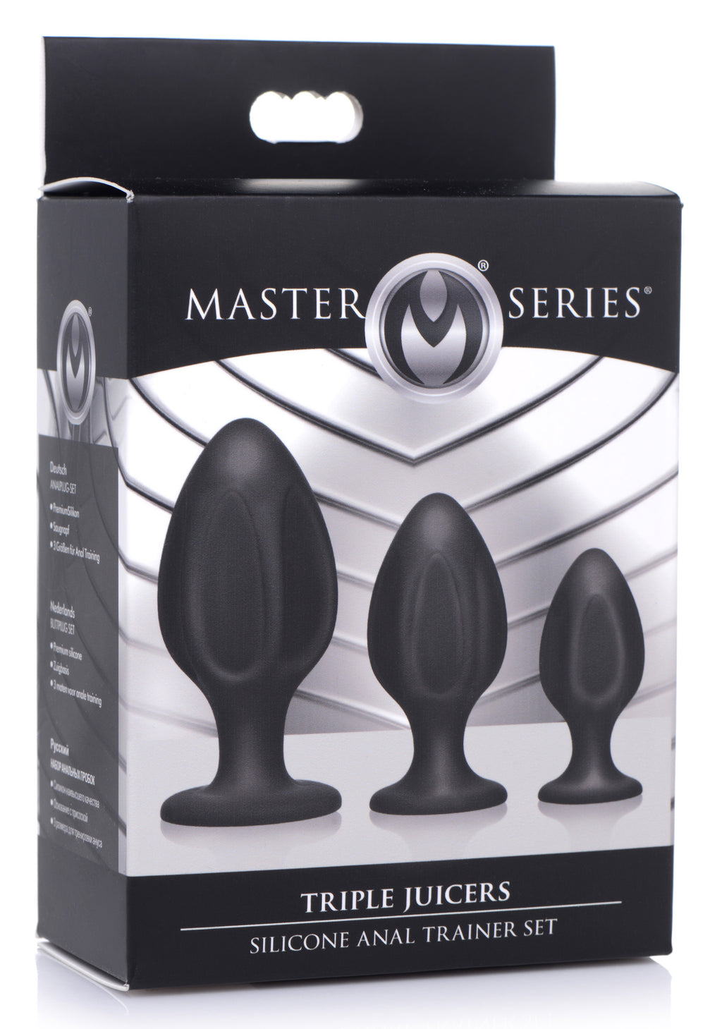 Master Series Triple Juicers Silicone Anal Trainer Set Black
