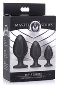 Master Series Triple Juicers Silicone Anal Trainer Set Black