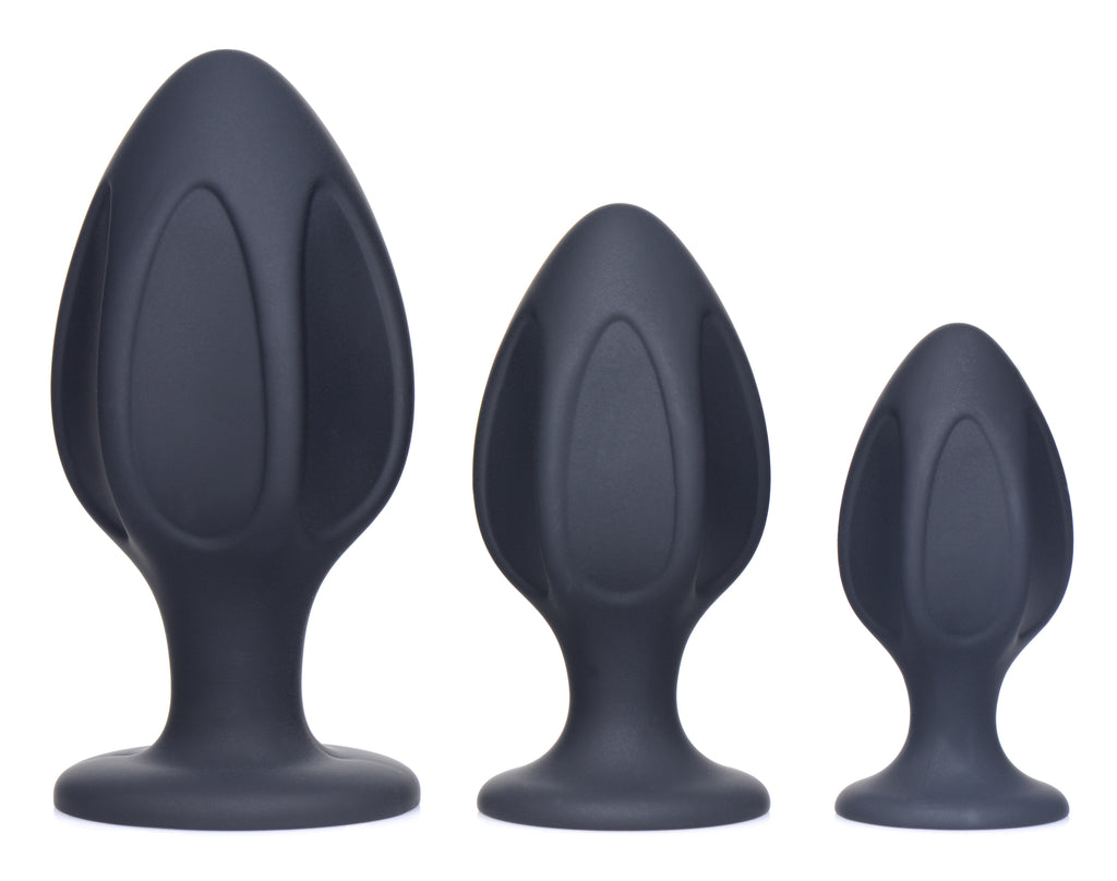 Master Series Triple Juicers Silicone Anal Trainer Set Black