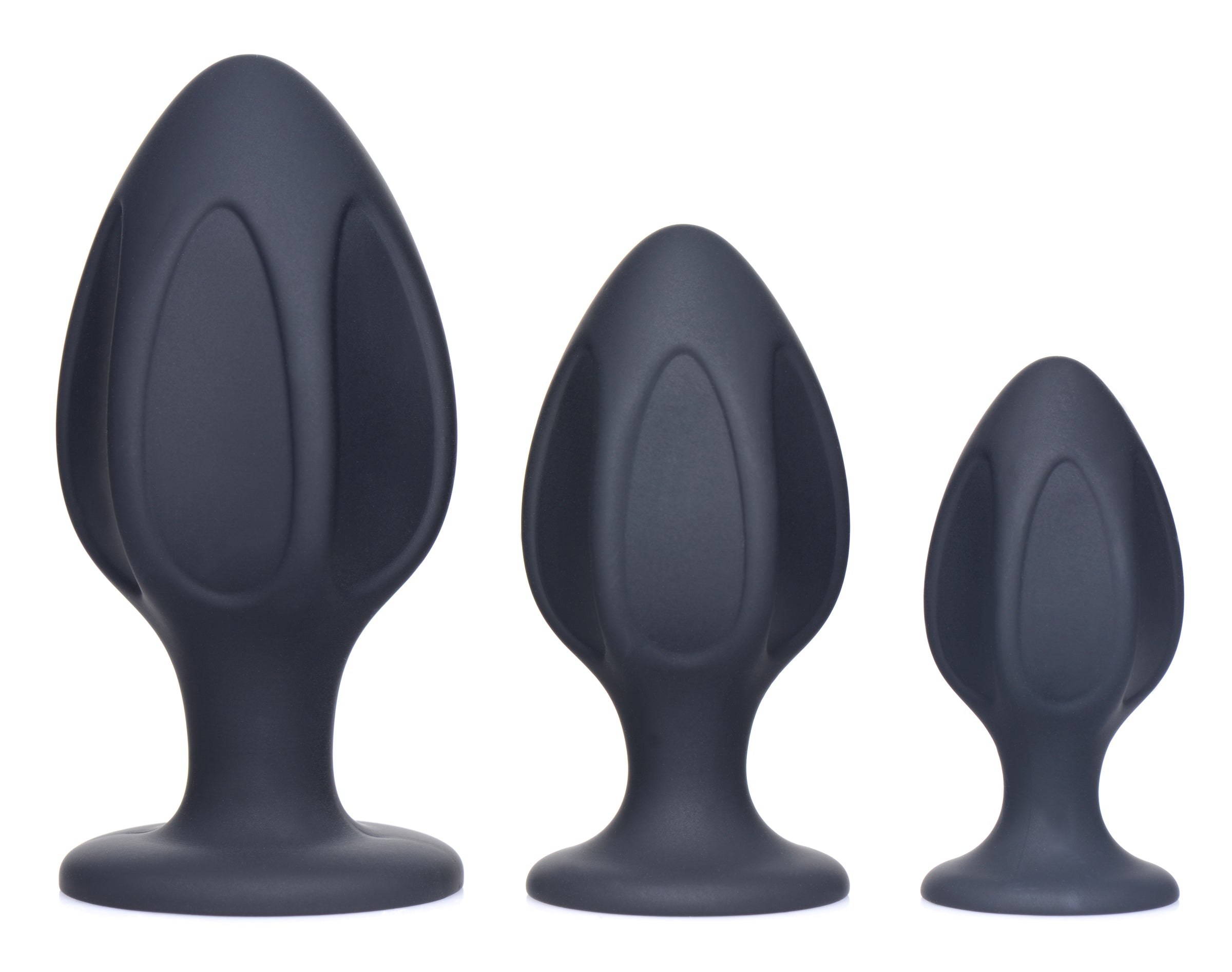 Master Series Triple Juicers Silicone Anal Trainer Set Black