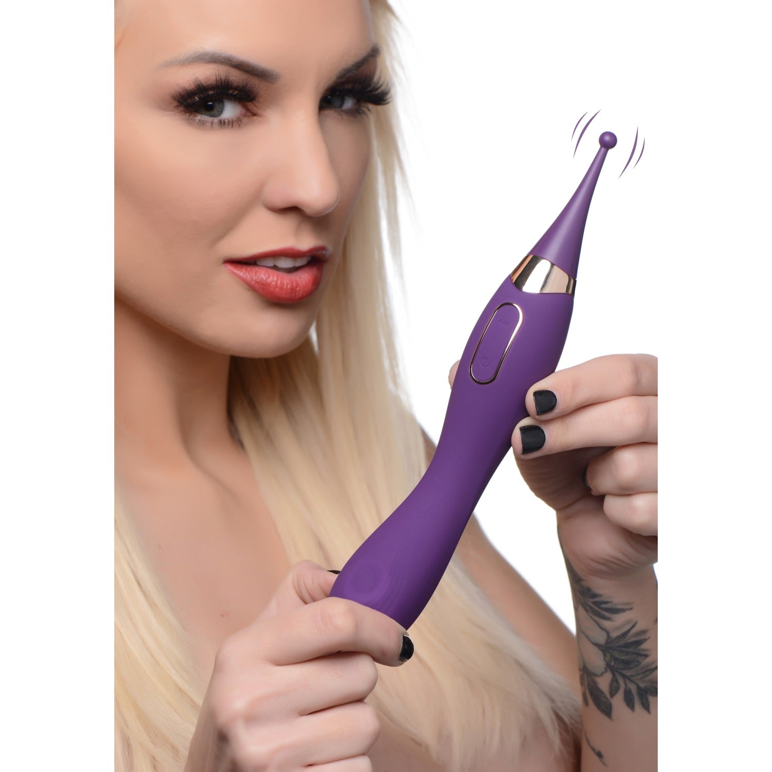 XR Brands Pulsing G-spot Pinpoint Silicone Vibrator with Attachments