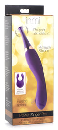 Inmi Pulsing G-spot Pinpoint Silicone Vibrator with Attachments Purple