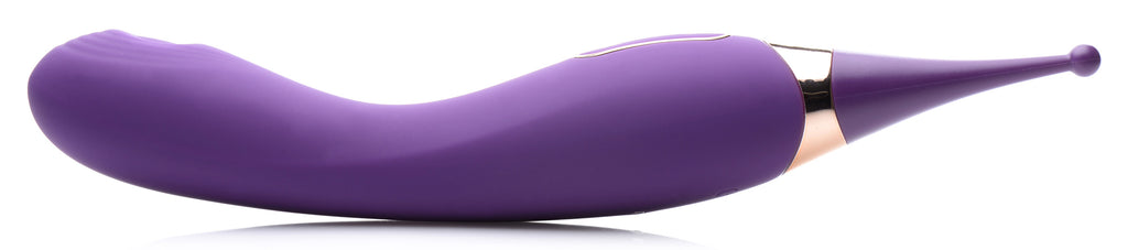Inmi Pulsing G-spot Pinpoint Silicone Vibrator with Attachments Purple