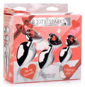 Booty Sparks Red Heart Gem Anal Plug Set Red