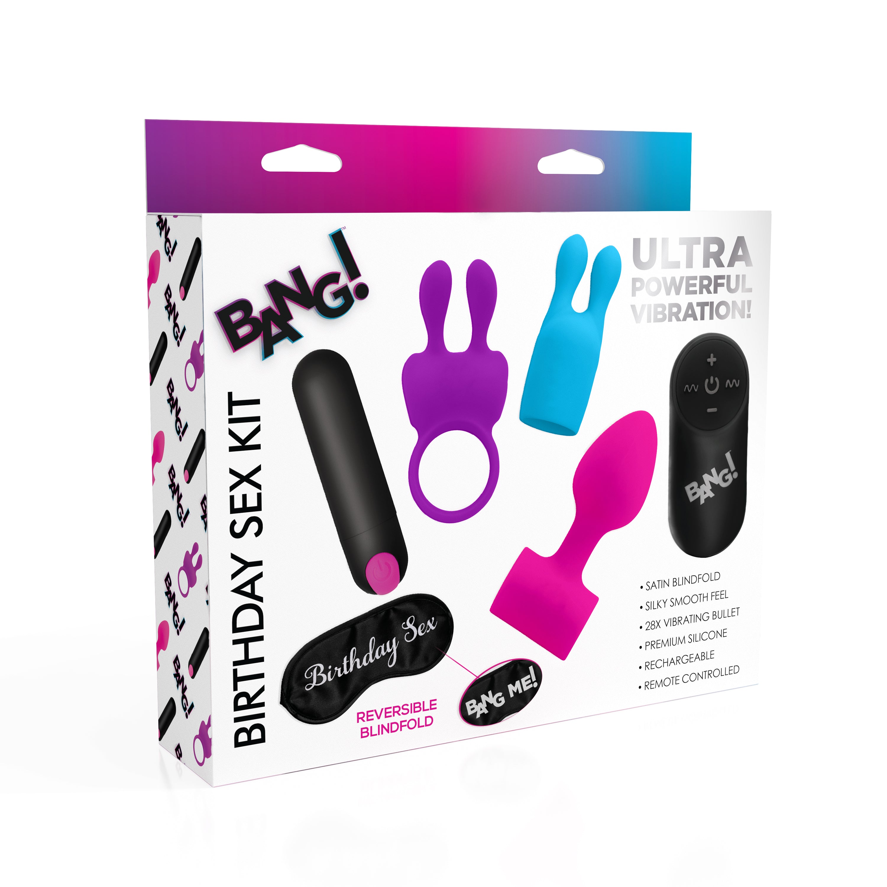 Bang! Remote Control Birthday Sex Kit Multi
