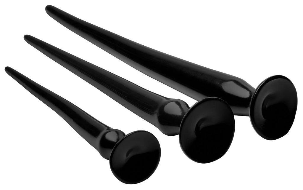 Hosed Slim Tapered Anal Hose Training Set Black